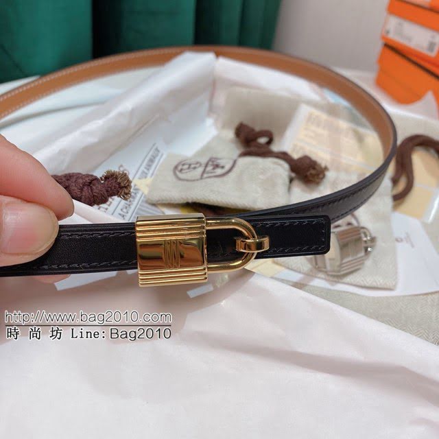 HERMES女士皮帶 愛馬仕經典扣雙面Epsom皮腰帶  jjp1985